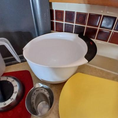 Everything you need to bake more cookies - Wilton cookie sheet and baking utensils with timer