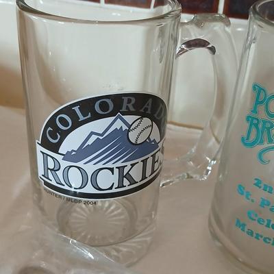 Glass beer mugs, can opener, Shit glasses, and a nice Drink mixer for your bar!