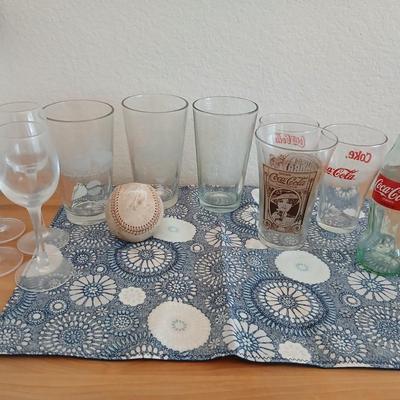 More barware glasses Coca Cola, Rockies beer mug and more