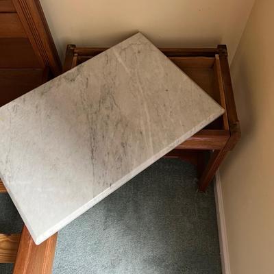 TG Buckley Marble Top Side Table (BGB-KD)