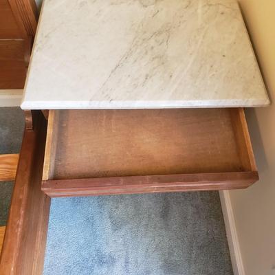 TG Buckley Marble Top Side Table (BGB-KD)