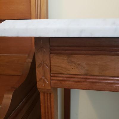 TG Buckley Marble Top Side Table (BGB-KD)