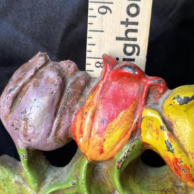 Lot 24 Antique Tulips Door Stop