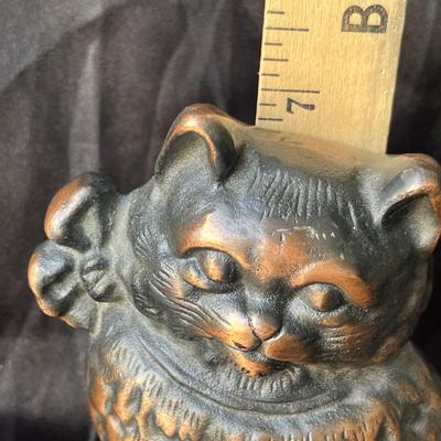 Lot 29 Bronzed Cast Iron Cat Door Stop