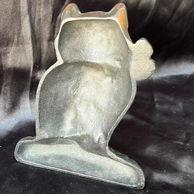 Lot 29 Bronzed Cast Iron Cat Door Stop