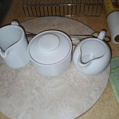 Stainless steel spice organizer with lazy Susan and other kitchen needs