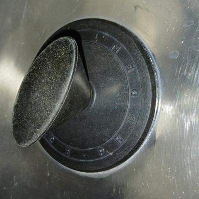 Nice stainless-steel pot and pan set with new broiler pan