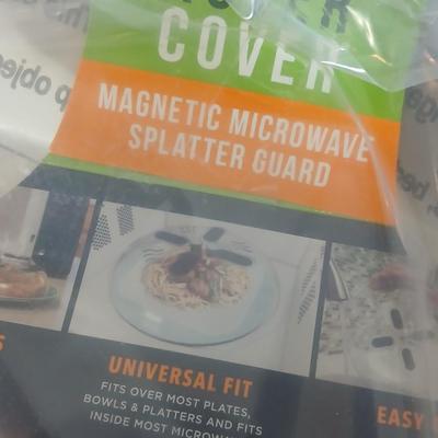 Brand new corner sink strainer with dishwasher baskets and microwave food covers