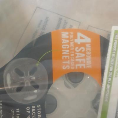 Brand new corner sink strainer with dishwasher baskets and microwave food covers
