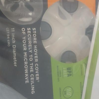 Brand new corner sink strainer with dishwasher baskets and microwave food covers
