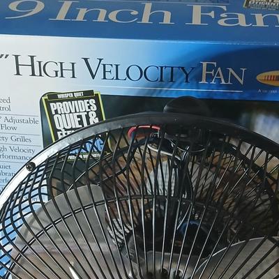 9" high velocity fan with Wexford tower fan
