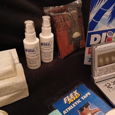 Band-Aids, Gauze, athletic tape, new toothbrushes and more