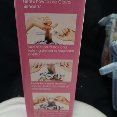 Electric hair Benders with extras hair wrap towels and makeup bags