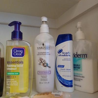 Bath and body soaps and lotions