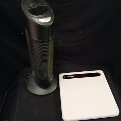Sharper Image Air purifier and health o meter scale