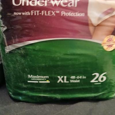 Women's Depends XL and L both opened but full