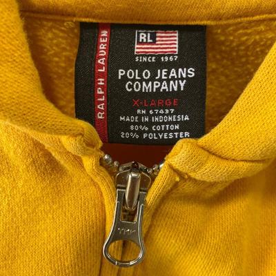 Ralph Lauren Polo Jeans Co. - hooded gold sweatshirt XL