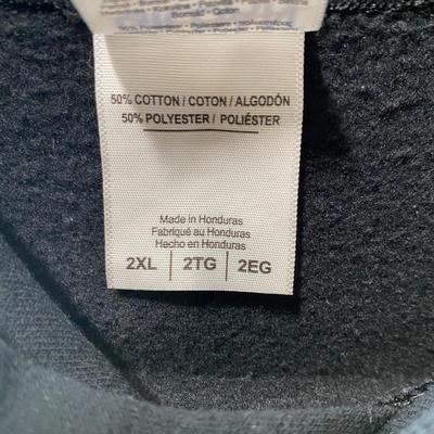 Black hooded pullover sweatshirt 2XL