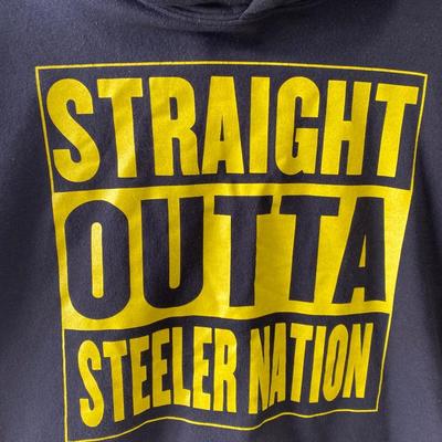 Black hooded pullover sweatshirt 2XL