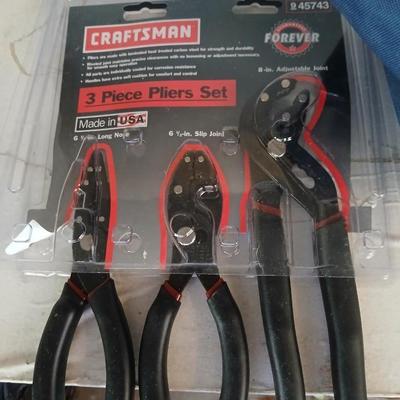 Canvass Craftsman tool bag with new extension cord and Craftsman pier set