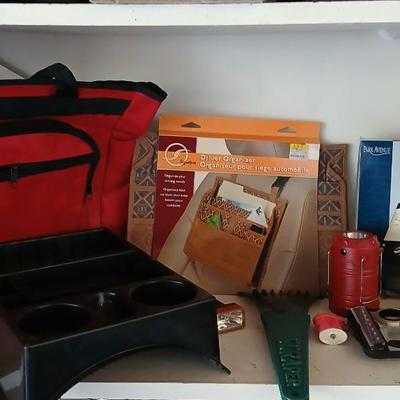 Auto Organization items Auto voice recorder, fire extinguisher, flashlight, and more