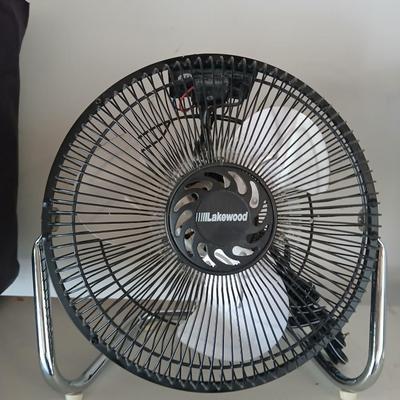 Two fans , Lakewood freestanding fan and a White Westinghouse oscillating fan