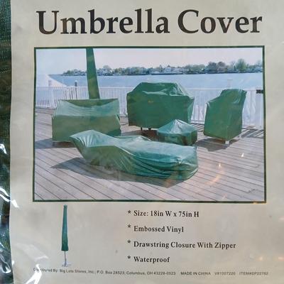 Patio set covers, Umbrella cover and a kettle grill cover