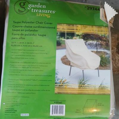 Outdoor patio set cover with two chair covers