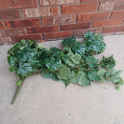 Faux plants with tags still on - large leaf, ferns and grasses