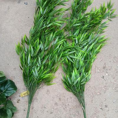 Faux plants with tags still on - large leaf, ferns and grasses