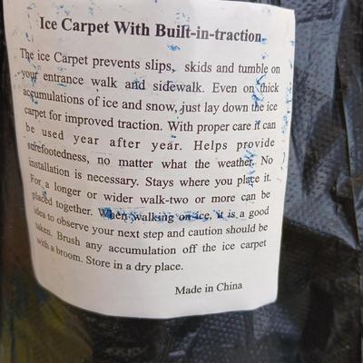 Your gonna need these soon! Snow shovels, partial bags of ice melt and a Ice carpet