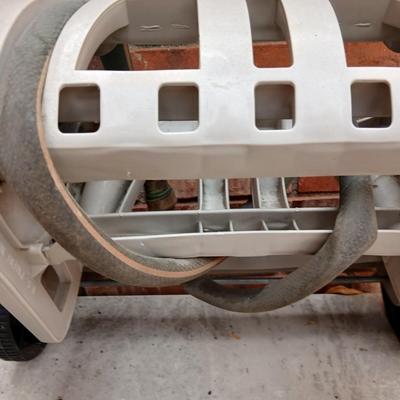 Patio storage box and a hose reel