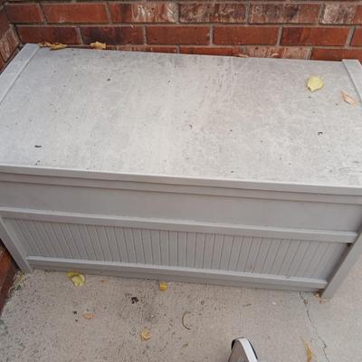 Patio storage box and a hose reel