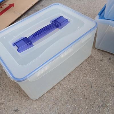 Small totes with lids