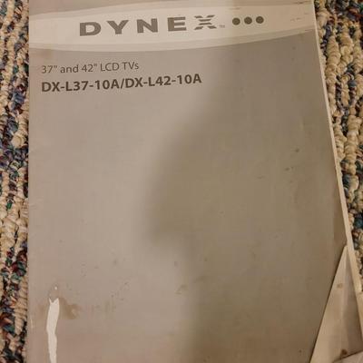 42" dynex TV, magnavox dvd/vvcr combo and stand