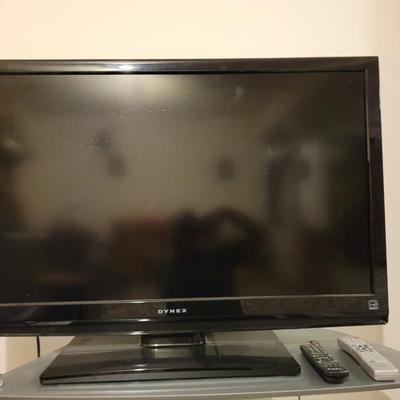 42" dynex TV, magnavox dvd/vvcr combo and stand