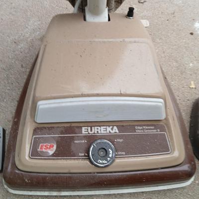 Vintage vacuum, floor polisher, and some nice newer dusters