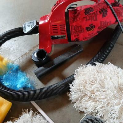 Small Royal dirt devil vacuum with dusters and brushes