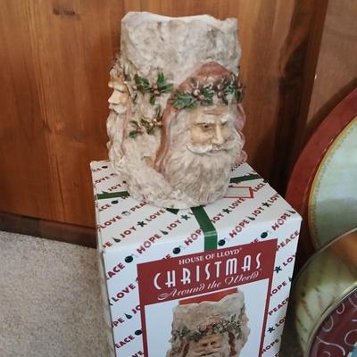 Faux Christmas tree with Christmas Decorations
