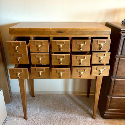 Antique card catalogue