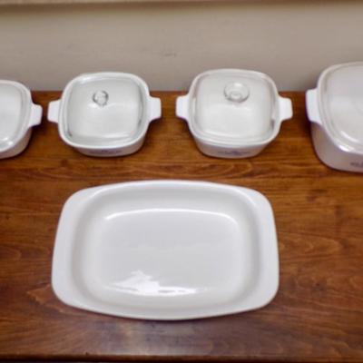 Vintage Corning Ware Cornflower pattern Cookware set