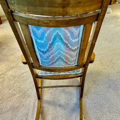Small Antique padded Rocking Chair