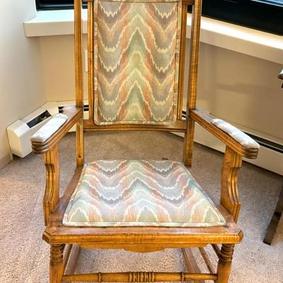 Small Antique padded Rocking Chair