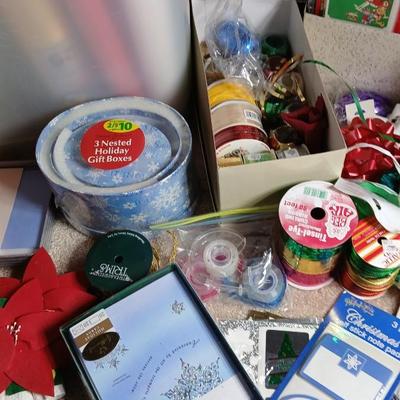 Everything you need for wrapping presents with gift wrap roll storage
