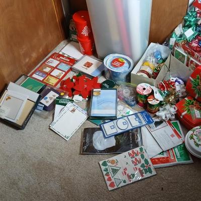 Everything you need for wrapping presents with gift wrap roll storage