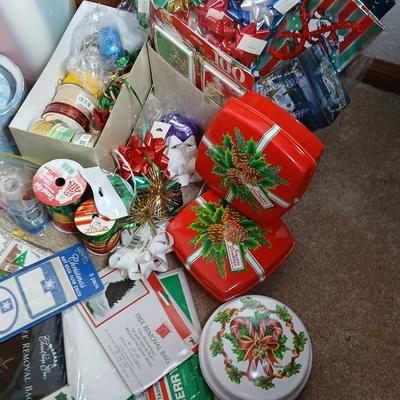 Everything you need for wrapping presents with gift wrap roll storage
