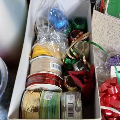 Everything you need for wrapping presents with gift wrap roll storage