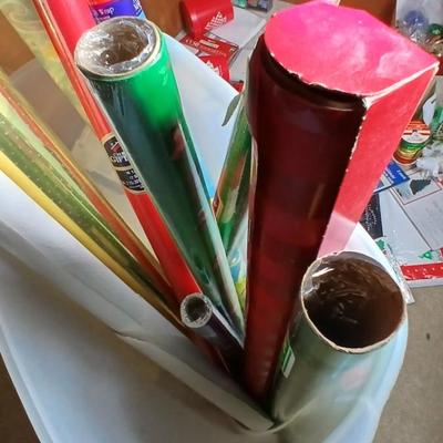 Everything you need for wrapping presents with gift wrap roll storage