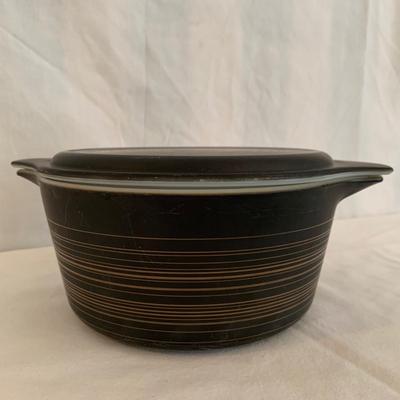 Vintage Pyrex Terra Lidded Casserole Bowl plus Corning Ware Dishes (K-HS)