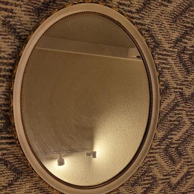 Pictures and antique-ish oval mirror